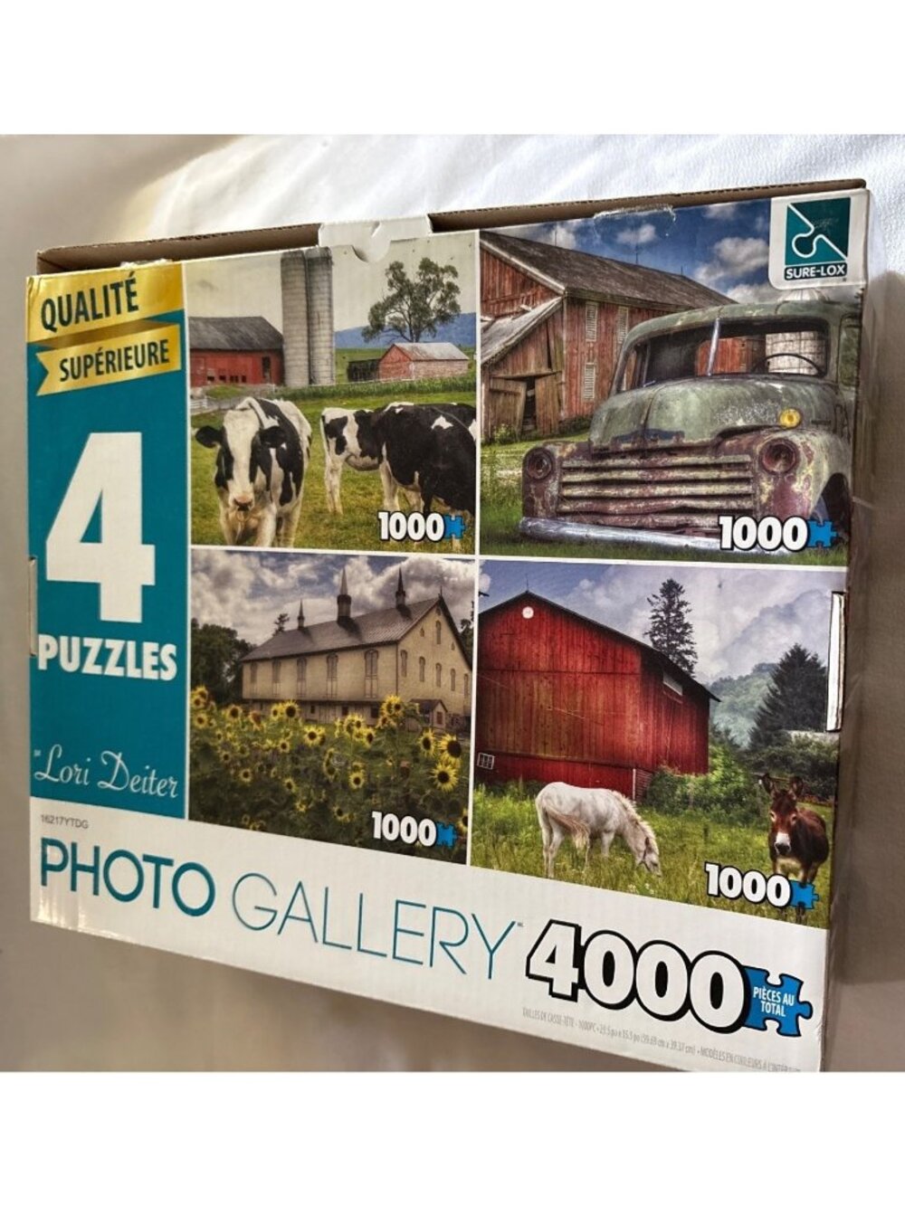 Lori Deiter Photo Gallery 4-Pack 1000-Piece Puzzles Farm & Countryside Scenes 40